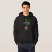 Die Königin Elf Funny Matching Familie Weihnachten Hoodie (Vorne ganz)