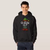 Die Königin Elf Funny Matching Familie Weihnachten Hoodie (Vorne ganz)