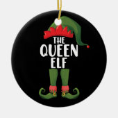 Die Königin Elf passt Weihnachtsfrauen zu Familie Keramik Ornament (Vorne)