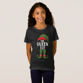 Die Königin Elf passt Weihnachtsfrauen zu Familie T-Shirt (Vorne ganz)