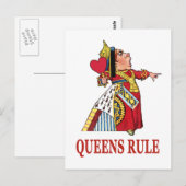 DIE KÖNIGIN ERKLÄRT DIE KÖNIGREICHREGELUNG POSTKARTE (Vorne/Hinten)