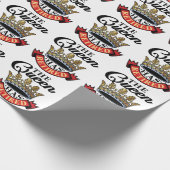 Die Königin hat das Ruhestand von Frauen zurückgez Geschenkpapier (Ecke)