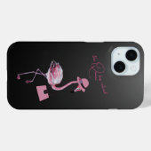Die Königin hat den klassischen Chic Pink Flamingo Case-Mate iPhone Hülle (Rückseite (Horizontal))