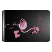 Die Königin hat den klassischen Chic Pink Flamingo Magnet (Horizontal)