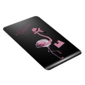 Die Königin hat den klassischen Chic Pink Flamingo Magnet (Rechte Seite)