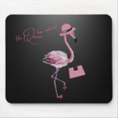 Die Königin hat den klassischen Chic Pink Flamingo Mousepad (Vorne)