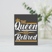 Die Königin hat die ermüdete Frau Funny Pensioner Postkarte (Stehend Vorderseite)