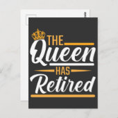 Die Königin hat die ermüdete Frau Funny Pensioner Postkarte (Vorne/Hinten)