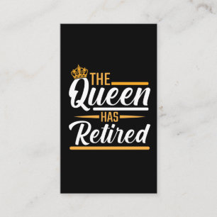 Die Königin hat einen weiblichen Familienpension Visitenkarte