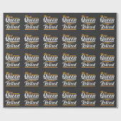 Die Königin hat einen weiblichen Familienpensionär Geschenkpapier (Flach)