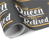 Die Königin hat einen weiblichen Familienpensionär Geschenkpapier (Rolleneckpunkt)