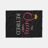 Die Königin hat Rentnergeschenke für Frauen Fleecedecke (Vorderseite (Horizontal))