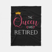 Die Königin hat Rentnergeschenke für Frauen Fleecedecke (Vorderseite)