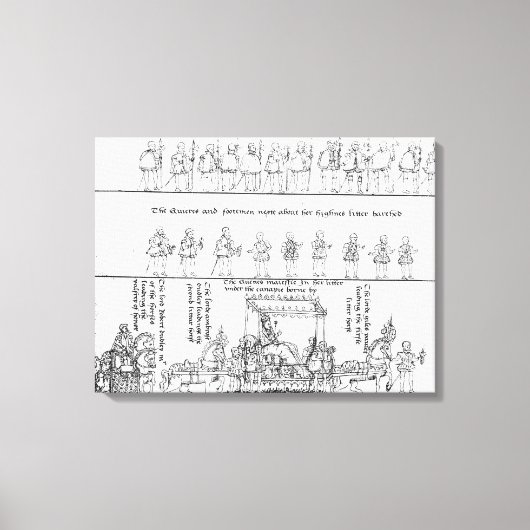 Die Königin in ihrer Kluft Leinwanddruck (Vorderseite)