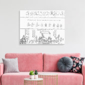 Die Königin in ihrer Kluft Leinwanddruck (Insitu (Wohnzimmer))