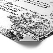 Die Königin in ihrer Kluft Poster (Ecke)