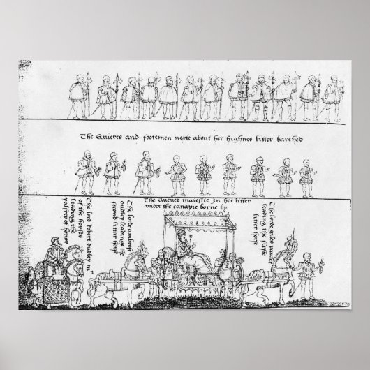 Die Königin in ihrer Kluft Poster (Vorne)