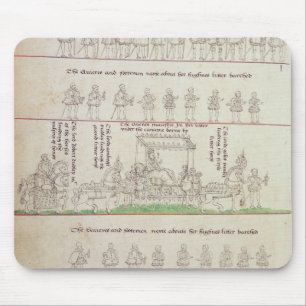 Die Königin in ihrer Sänfte Mousepad