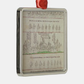 Die Königin in ihrer Sänfte Silbernes Ornament (Rechts)