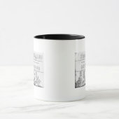 Die Königin in ihrer Sänfte Tasse (Zentrum)