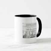 Die Königin in ihrer Sänfte Tasse (VorderseiteRechts)