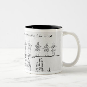 Die Königin in ihrer Sänfte Zweifarbige Tasse