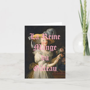 Die Königin isst Kuchen Karte