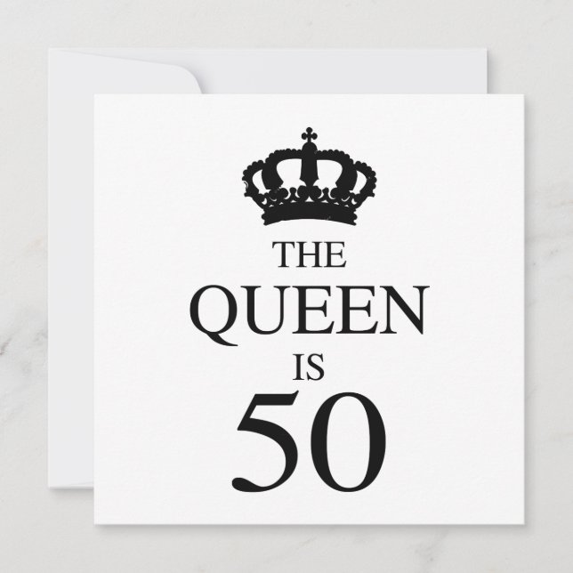 Die Königin ist 50 (Vorderseite)