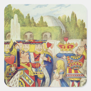 Die Königin ist gekommen! Und nicht ist sie Quadratischer Aufkleber