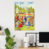 Die Königin ist gekommen! Vollfarbe Poster (Heimbüro)