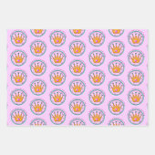 Die Königin jedes kleinen mittelgroßen Geschenktag Geschenkpapier Set (Vorderseite 3)