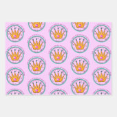 Die Königin jedes kleinen mittelgroßen Geschenktag Geschenkpapier Set (Vorderseite 2)