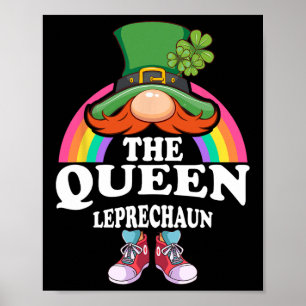 Die Königin Leprechaun St Patricks Day Kostüm Poster