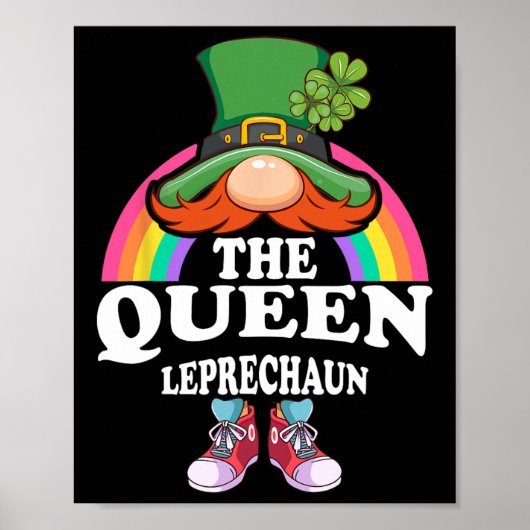 Die Königin Leprechaun St Patricks Day Kostüm  Poster (Vorne)