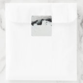 Die Königin-Maria-Küste der Antarktis Quadratischer Aufkleber (Tasche)