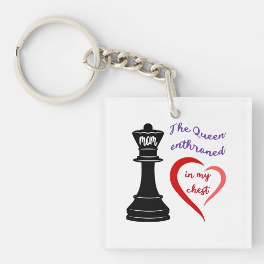 Die Königin meines Herzens Schlüsselanhänger (Vorderseite)
