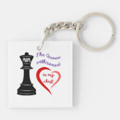 Die Königin meines Herzens Schlüsselanhänger (Rückseite)
