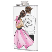 Die Königin meines Herzvalentiner-Tagespaares in d Flachmann (Links)