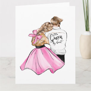Die Königin meines Herzvalentiner-Tagespaares in d Karte