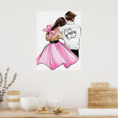 Die Königin meines Herzvalentiner-Tagespaares in d Poster (Küche)