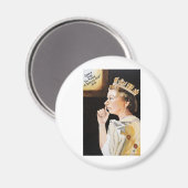 Die Königin 'Nase', die sie ein Diamantenjahr pflü Magnet (Vorderseite/Rückseite)