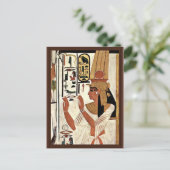 Die Königin Nefertari im Gebet durch Maler der Postkarte (Stehend Vorderseite)
