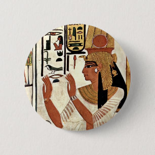 Die Königin Nefertari in der Gebets-Position durc Button