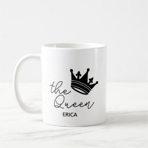 Die Königin Personalisierte Kronen-Tasse Geschenk Kaffeetasse