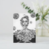 Die Königin Postkarte (Stehend Vorderseite)