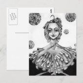 Die Königin Postkarte (Vorne/Hinten)