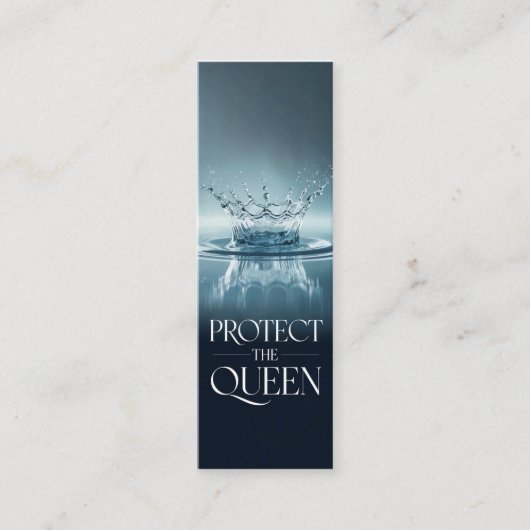 Die Königin schützen Mini Visitenkarte (Vorderseite)