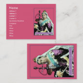 Die Königin und die Huka Visitenkarte (Vorne/Hinten)