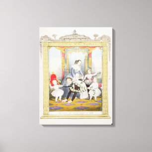 Die Königin und Prinz Albert auf der Zuhause Leinwanddruck