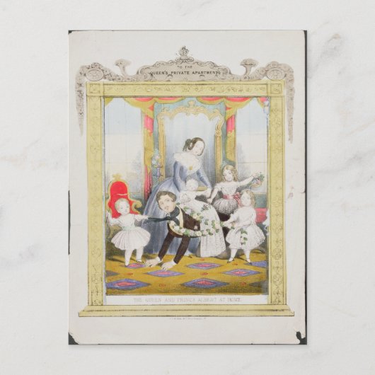 Die Königin und Prinz Albert auf der Zuhause Postkarte (Vorderseite)